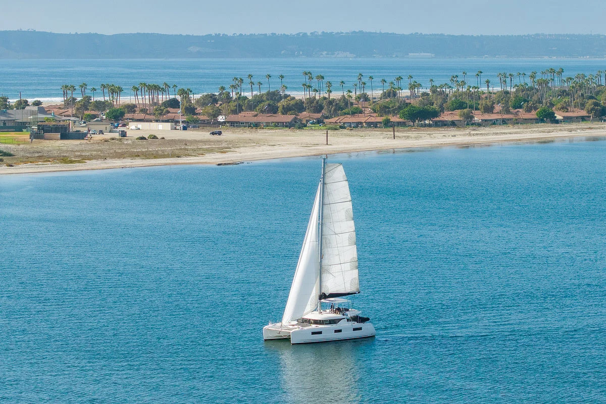 Blue Oceans (Lagoon 46) at San Diego - under sail
