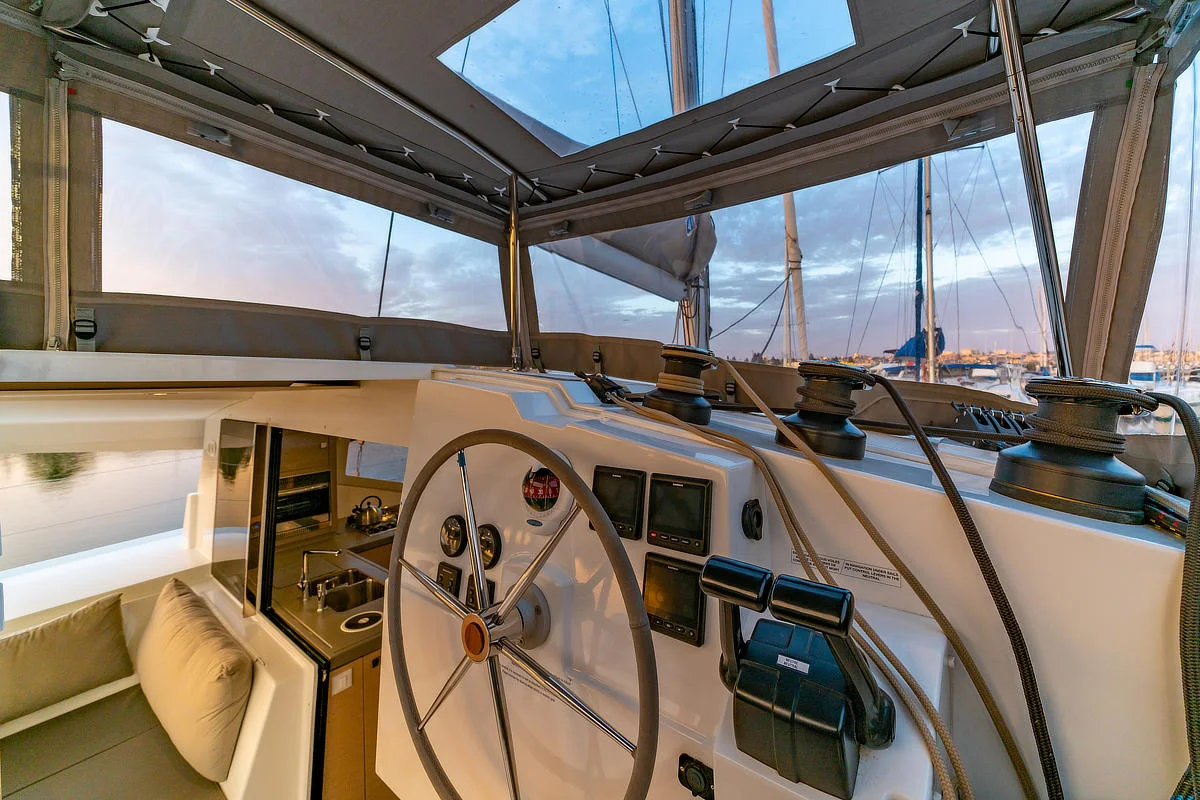 Fountaine Pajot Lucia 40 at San Diego - helm