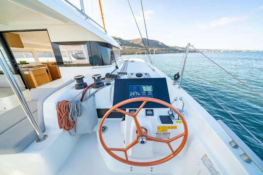 Carte Sail (Excess 14) at San Diego - at the helm