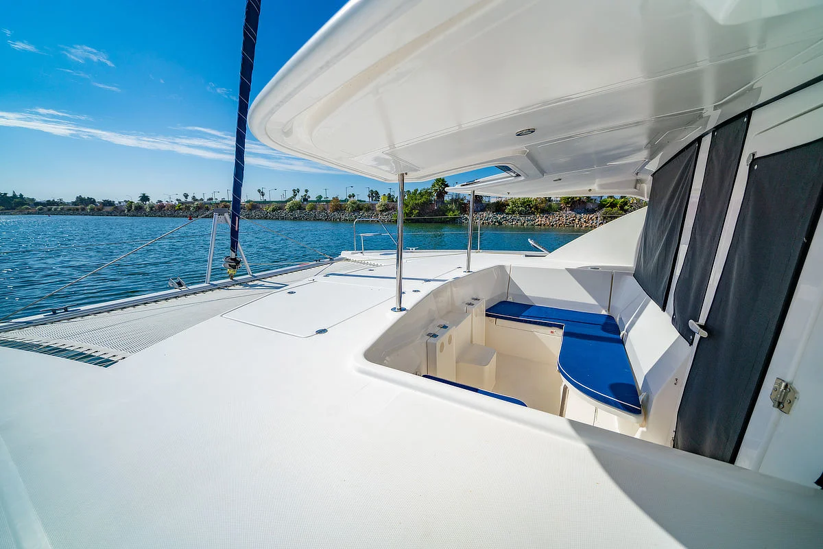 Ally Cat (Leopard 44) at San Diego - foredeck