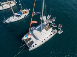 Featured Sailing School: Blue Pacific Yachting top view of yachts