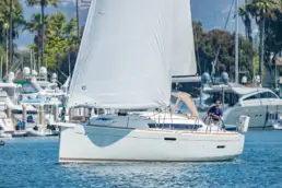 LOVELY DAY (Jeanneau Sun Odyssey 389) at Marina del Rey - under sail