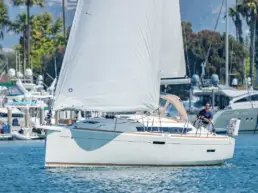 LOVELY DAY (Jeanneau Sun Odyssey 389) at Marina del Rey - under sail
