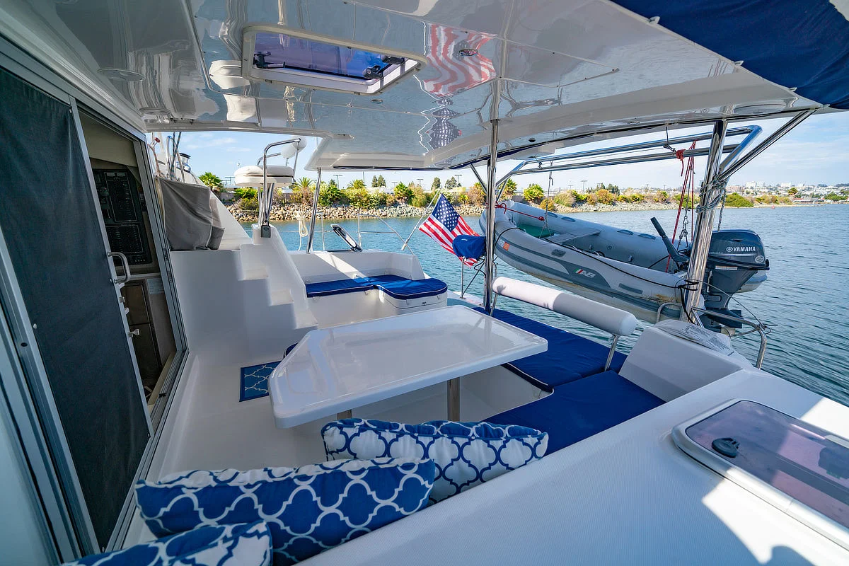 Ally Cat (Leopard 44) at Marina del Rey - cockpit