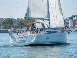 Lovely Day (Jeanneau 389) at Marina del Rey - under sail