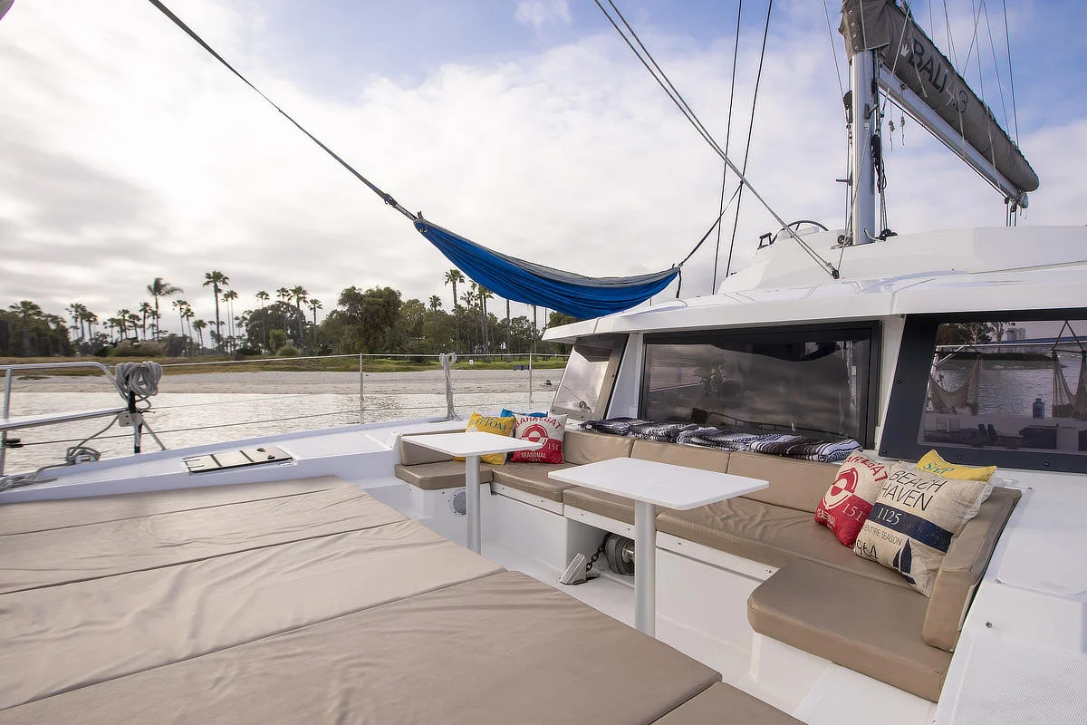 Gigspace (Bali 4.3) at Marina del Rey - foredeck