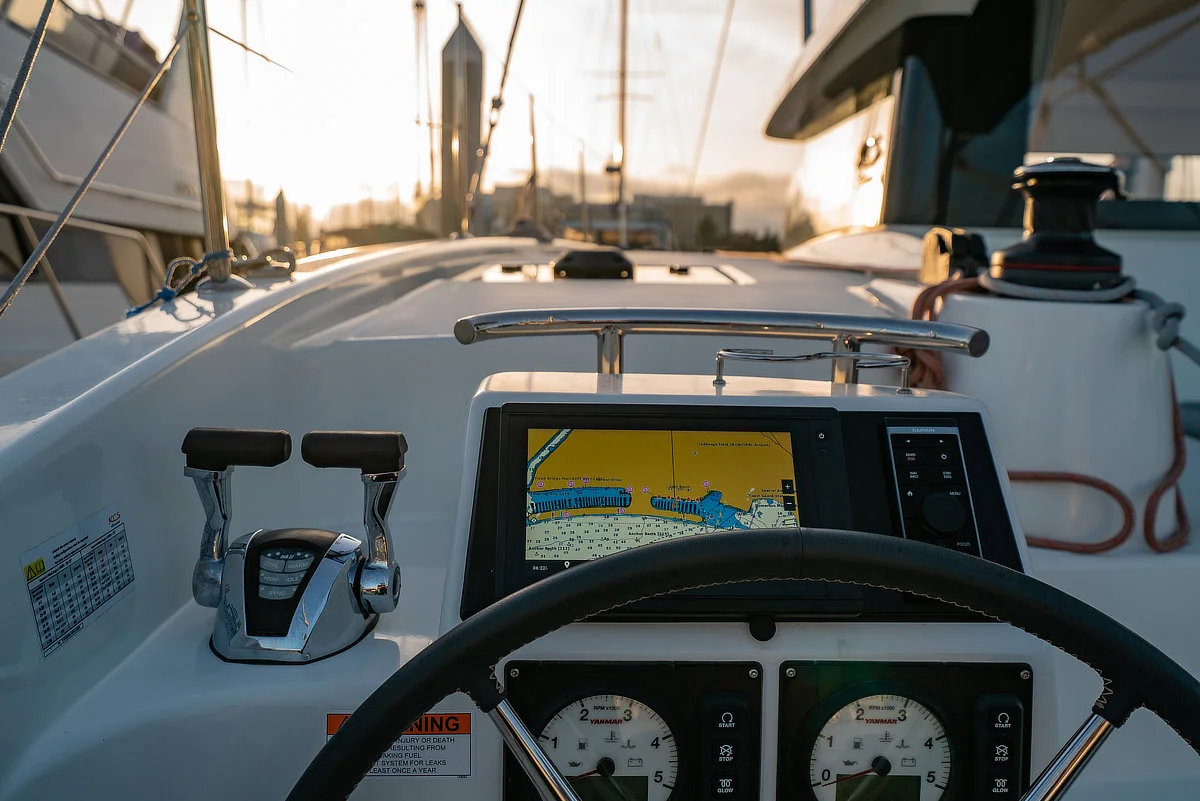 Mi Sueno (Excess 11) at Sea of Cortez (Loreto) - at the helm